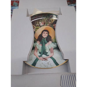 Vintage Gone With the Wind Collectors Plate "Scarlett and her Suitors"